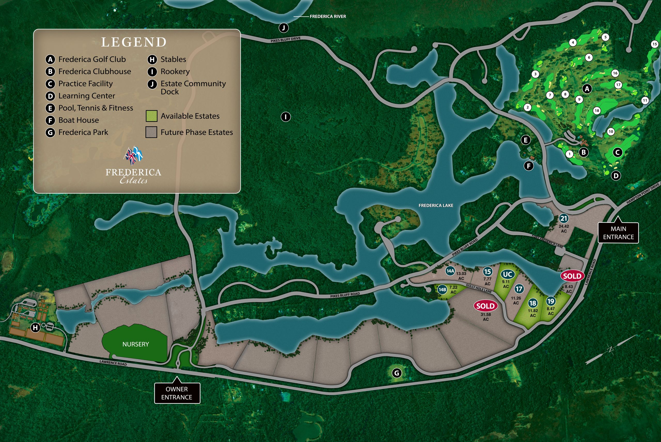 Frederica Two Phase Site Map